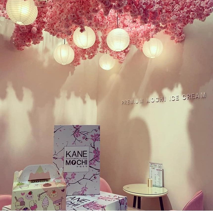 inside view of Kane mochi ice cream shop, Qatar