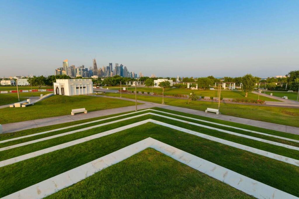 inside view of Al Bidda Park