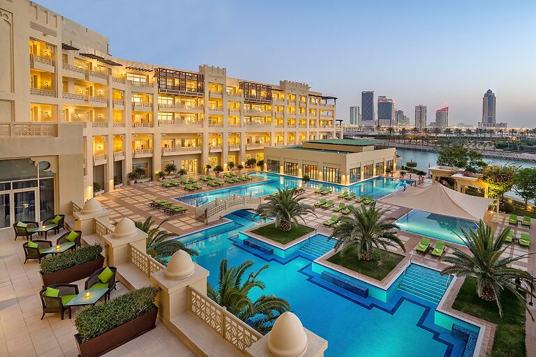 The Grand Hyatt Doha Hotels & Villas swimming pool view
