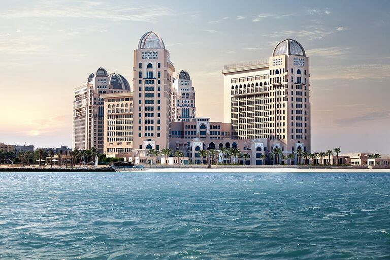 beach site view of St. Regis hotel Doha 