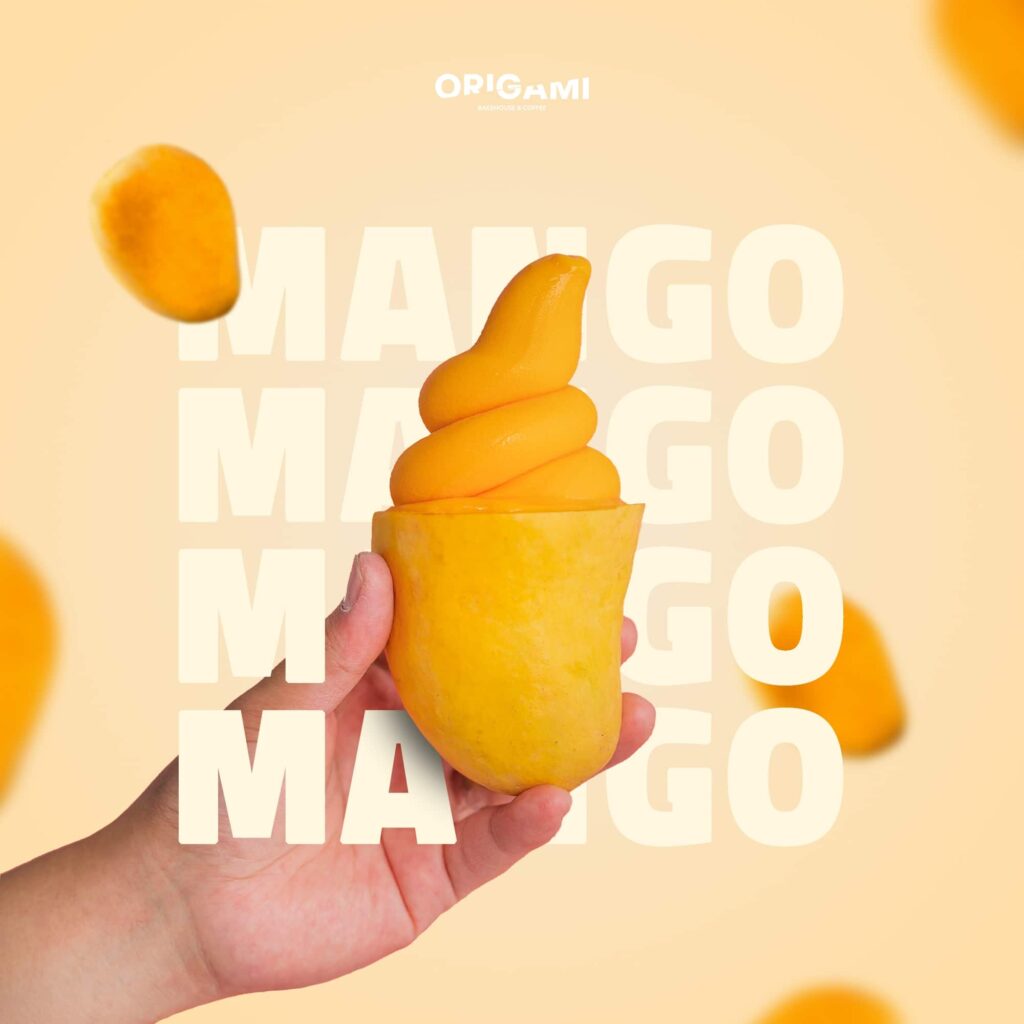 origami famous mango ice cream