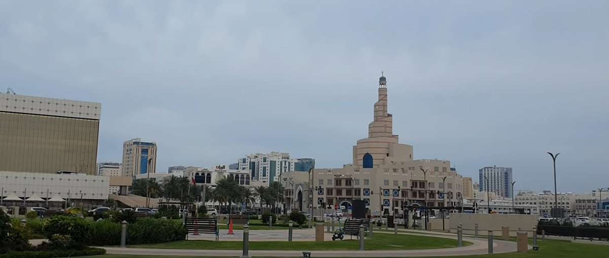 view from souq waqif park