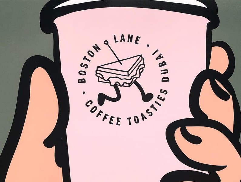 Boston Lane coffee cup