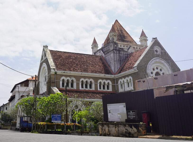 All saint's church at Galle Fort in sri lanka