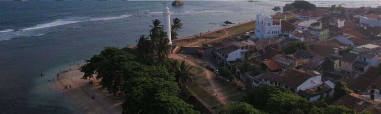 aerial view of Galle fort