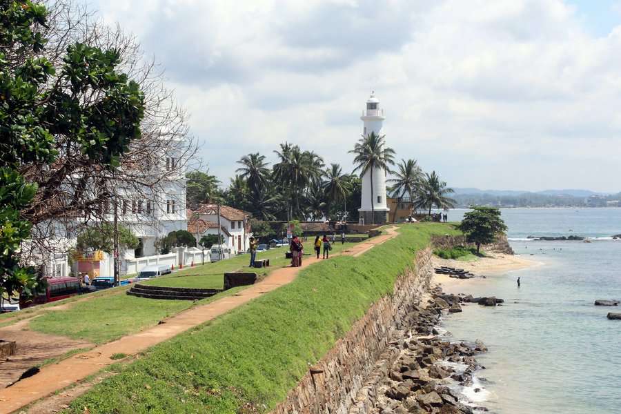 Gall fort view with light house and meeran mosque