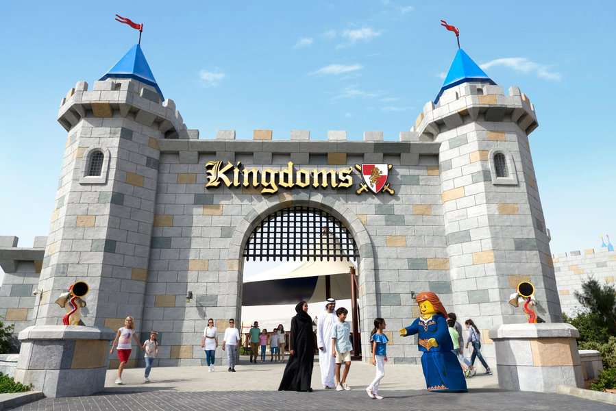 Kingdom entrance gate at legoland Dubai
