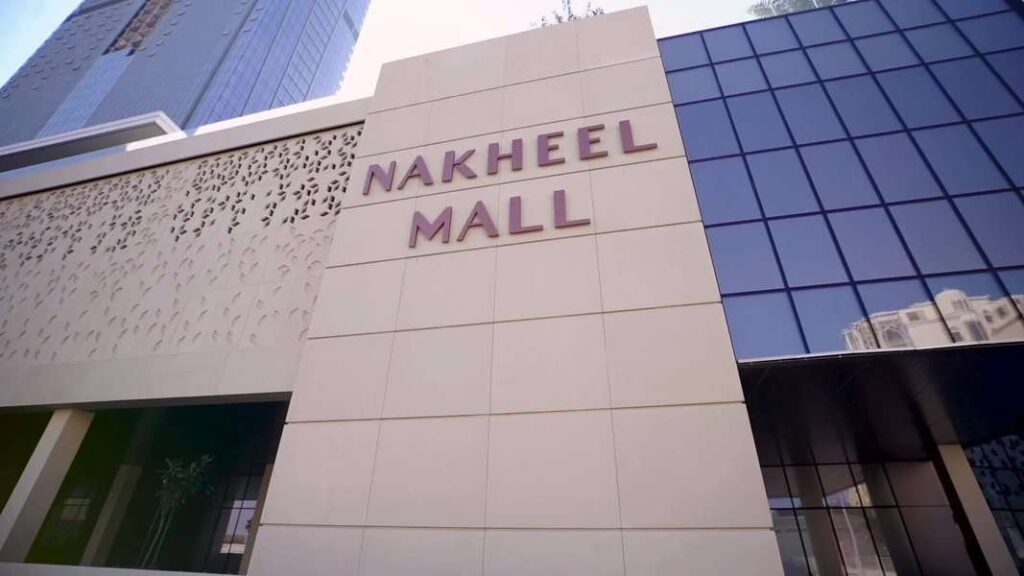 Entrance view of Nakheel mall Dubai