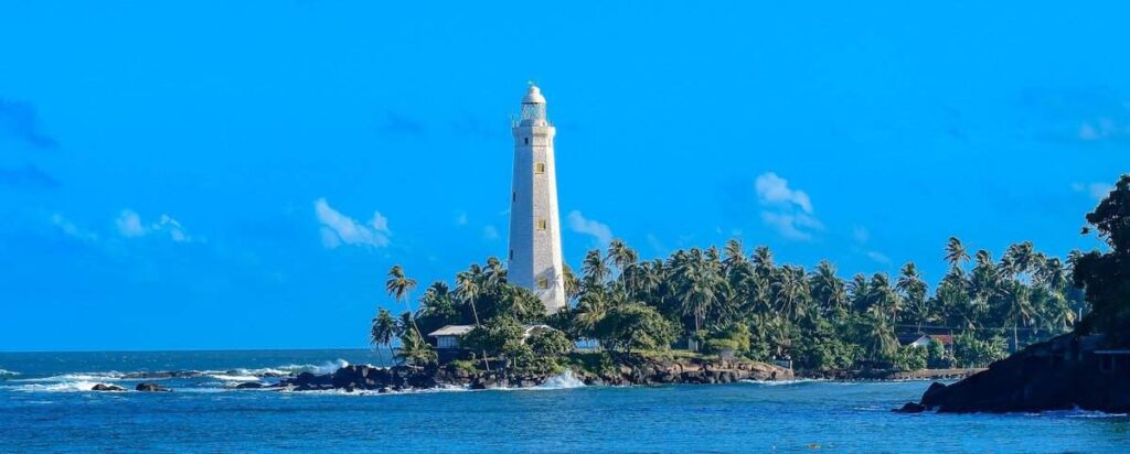 Full view of Dondra light house in day time