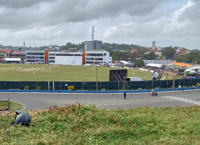 Galle cricket stadium view from Galle fort