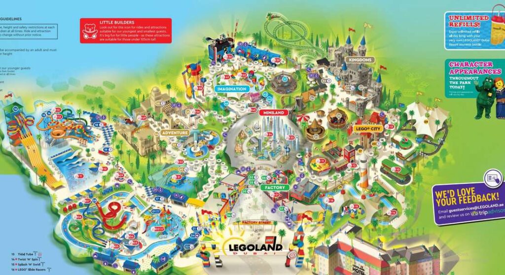 Legoland Dubai map