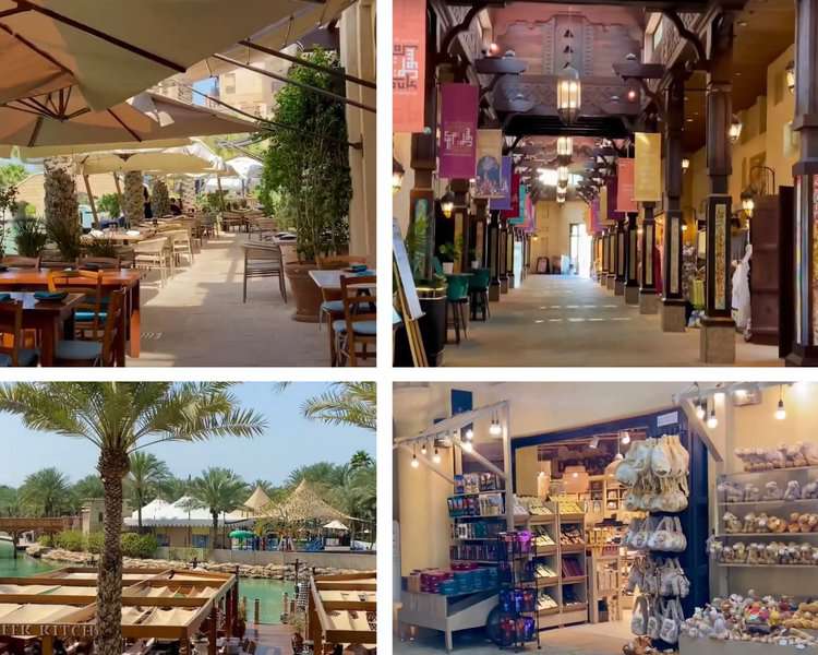 shops and dining areas of Souq Madinat
