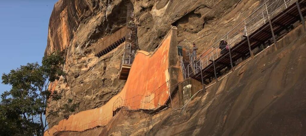 sigiriya rock stairs