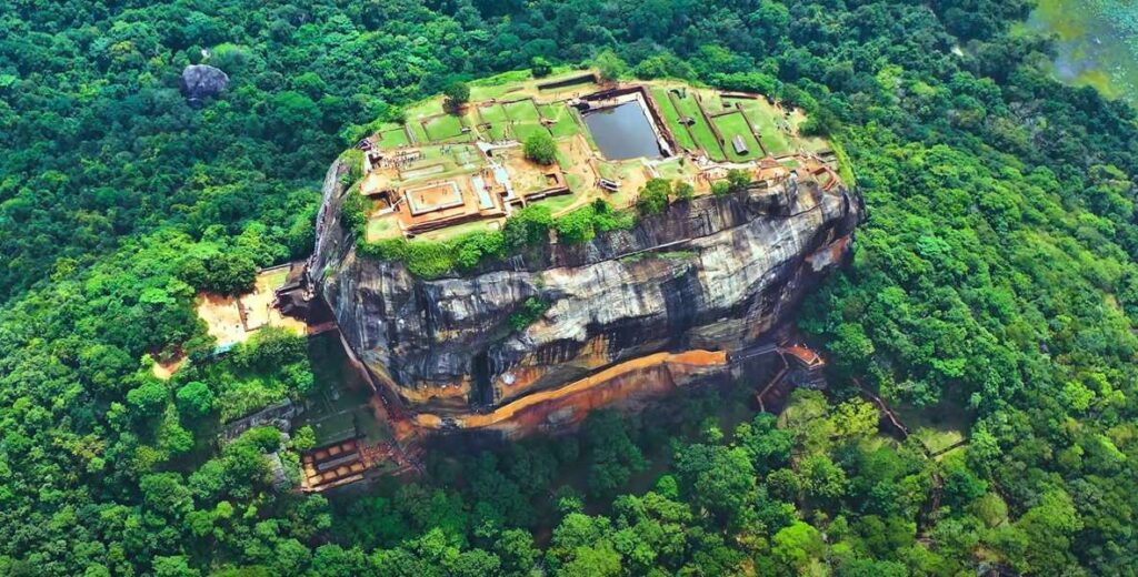 Top photo of sigiriya rock