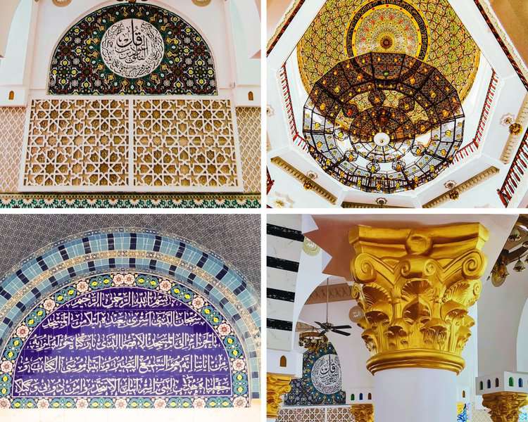 Beautiful Calligraphy art works inside Al Aqsa Mosque