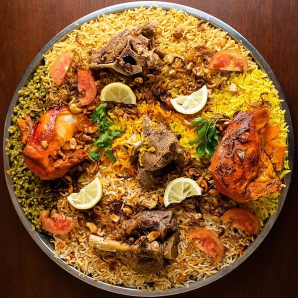 sawan plate full of Buriyani