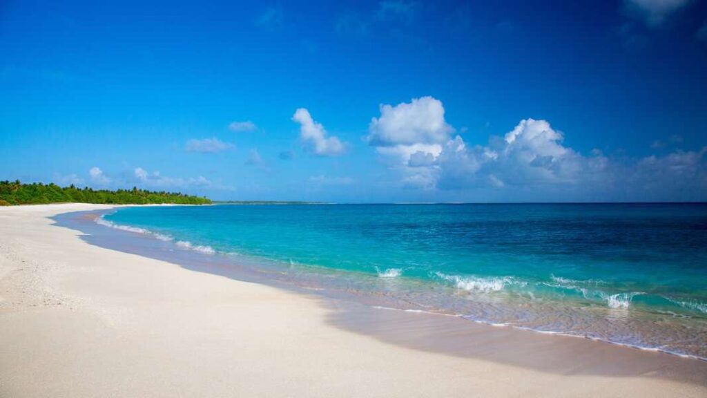 A beautiful crystal clear beach