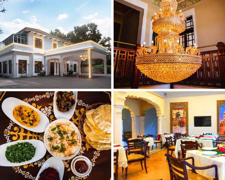 Maharaja palace restaurant in Colombo interior and exterior view