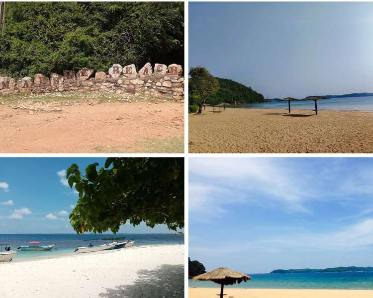 several Images of Marble Beach trincomalee