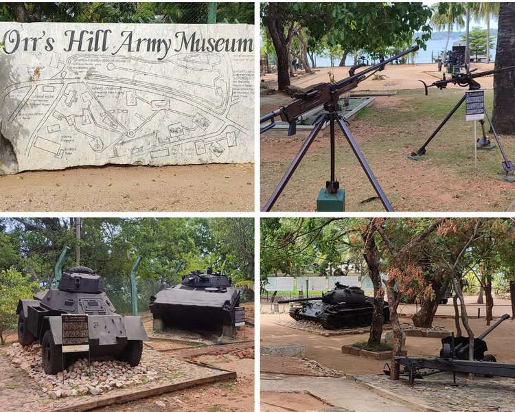 inside Orr hill army museum Trincomalee