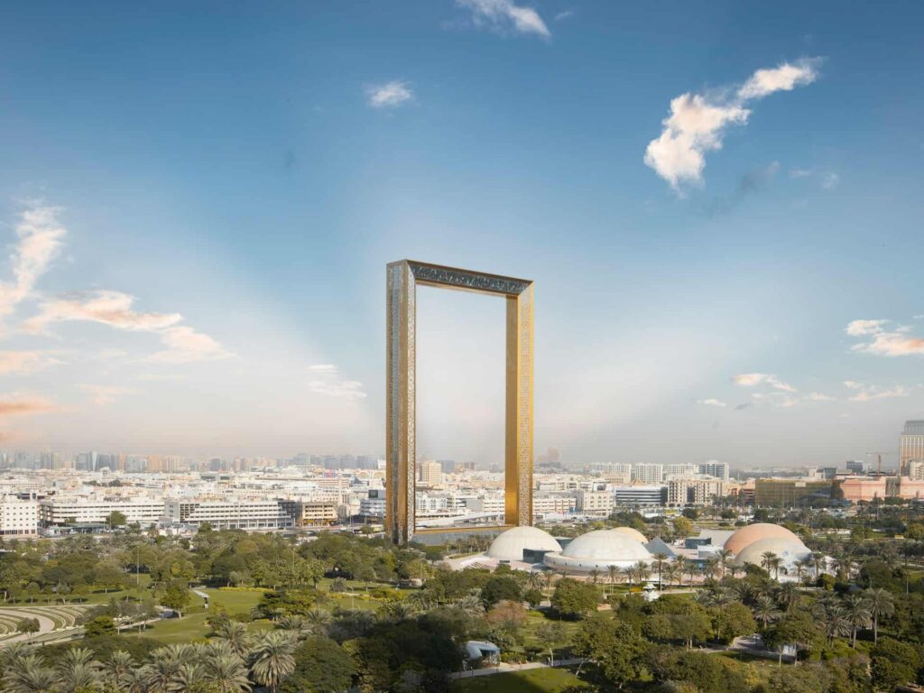 Dubai Frame and Bur Dubai