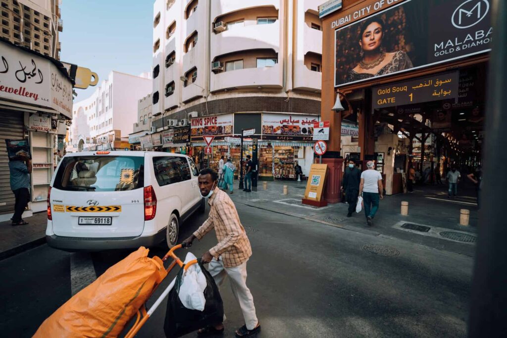 Gold Souq entrance at Deira