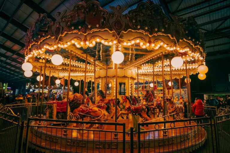 Merry go round at the theme park