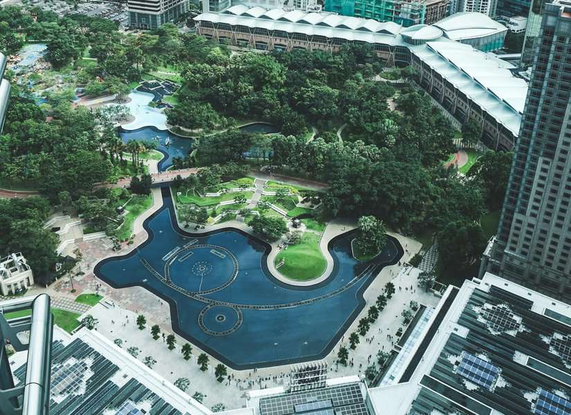KLCC park photo taken from Petronas tower