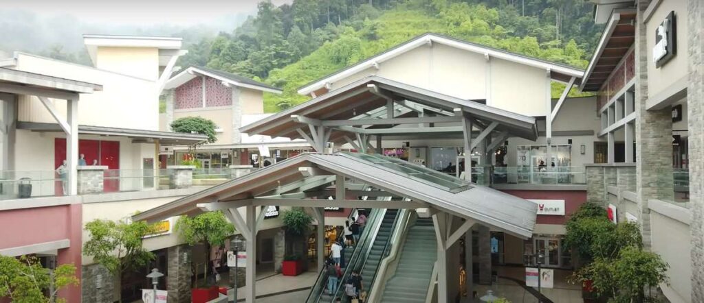 Gentrting Premium Outlets entrance view at Genting Malaysia