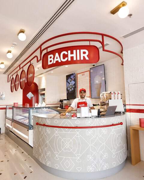 Bachir ice cream shop Dubai