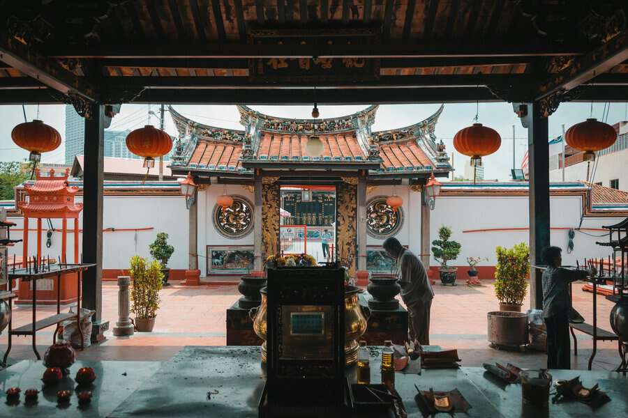 inside view of Cheng Hoon Teng Temple_in Melaka