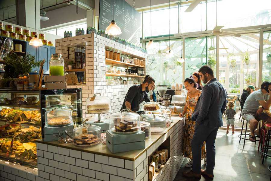 A busy morning at the Roseleaf cafe Dubai