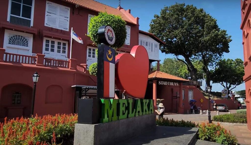 Stadthuys and Melaka sign