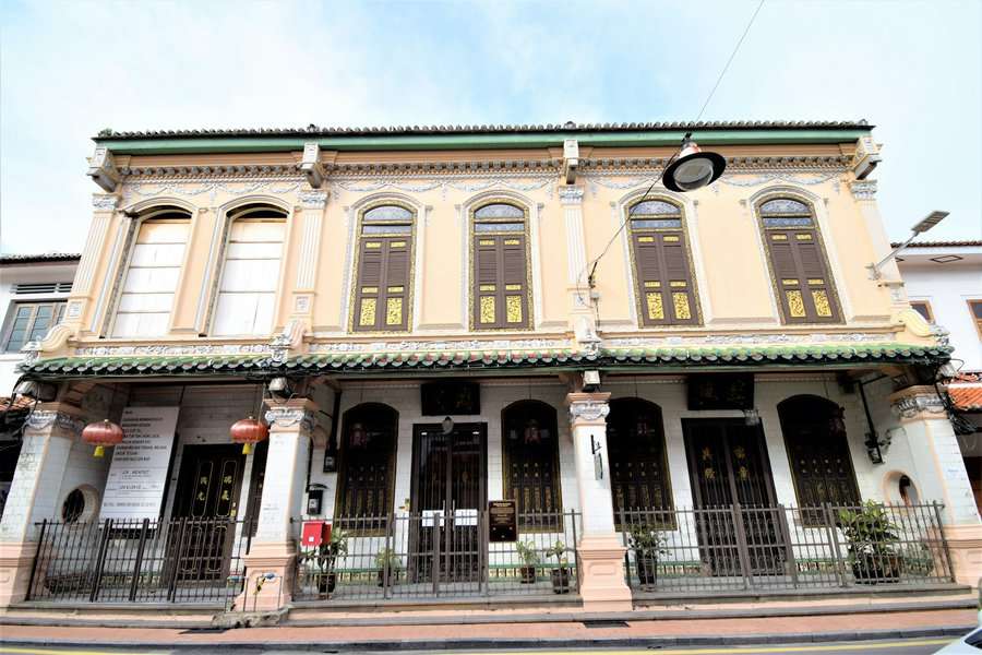 The front view of The Baba & Nyonya heritage Museum at Melaka