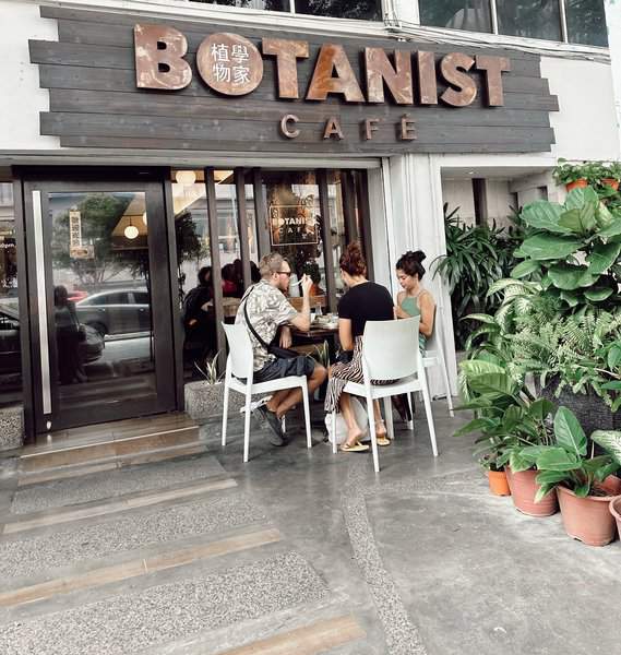 Front view of Botanist Cafe in Melaka