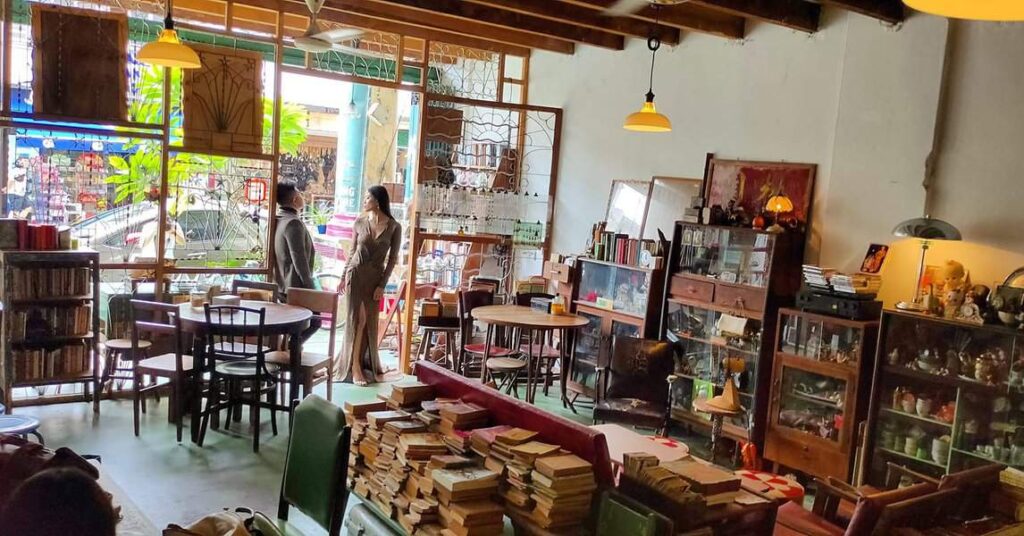 Inside view of Vintage Green Cafe @ The Daughter